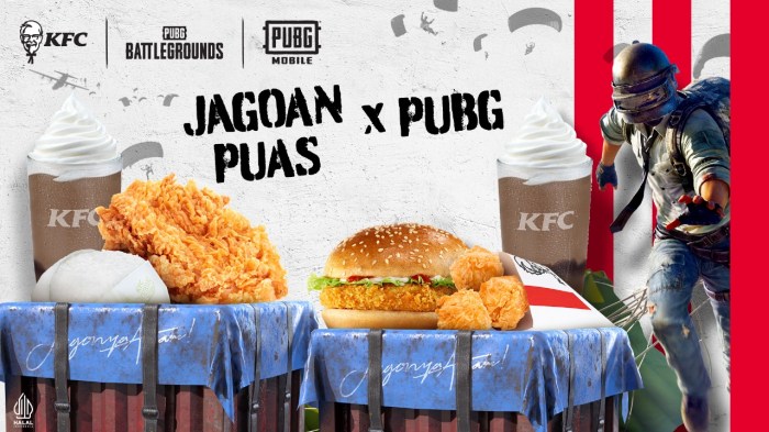 KFC Kerjasama PUBG: Battlegrounds dan PUBG Mobile Hadirkan Kolaborasi Menarik Bagi Para Gamers ... PUBG Mobile Hadirkan Kolaborasi dengan Film Anime Populer